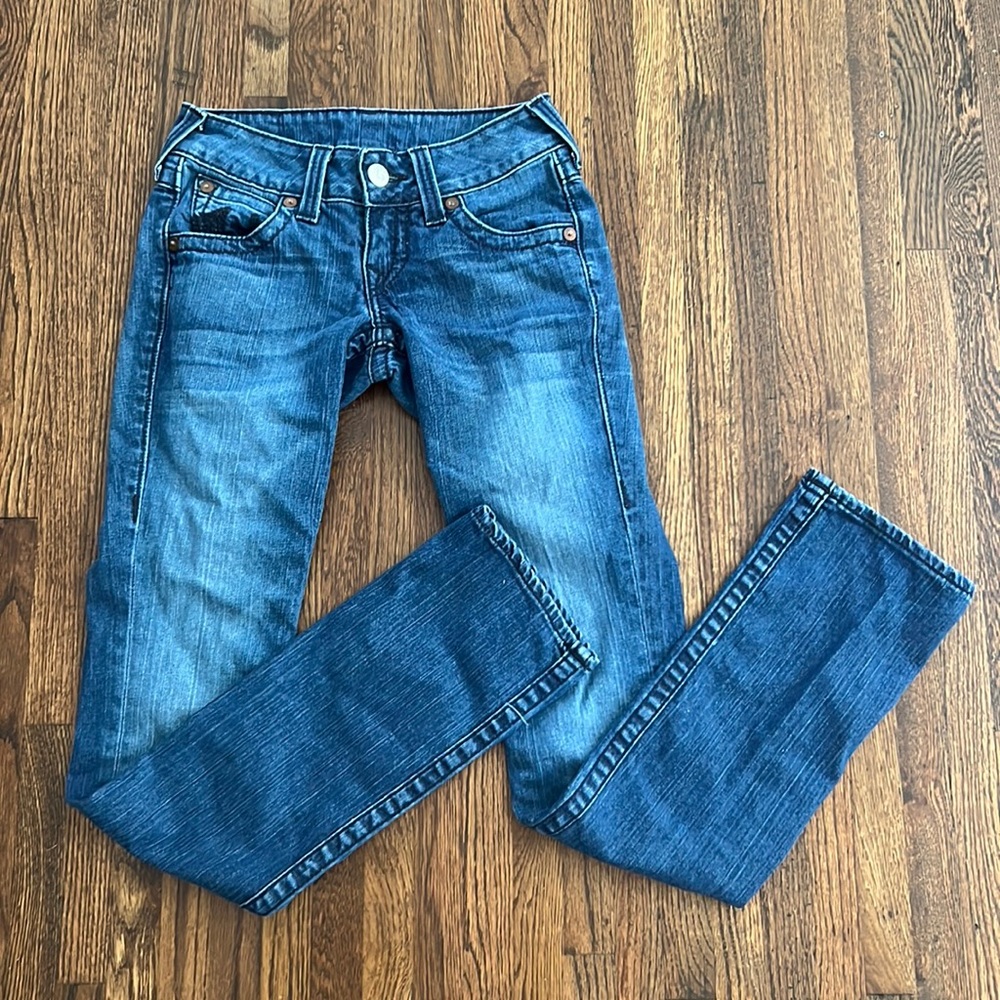 True religion straight leg jeans. Size 25. Great condition!